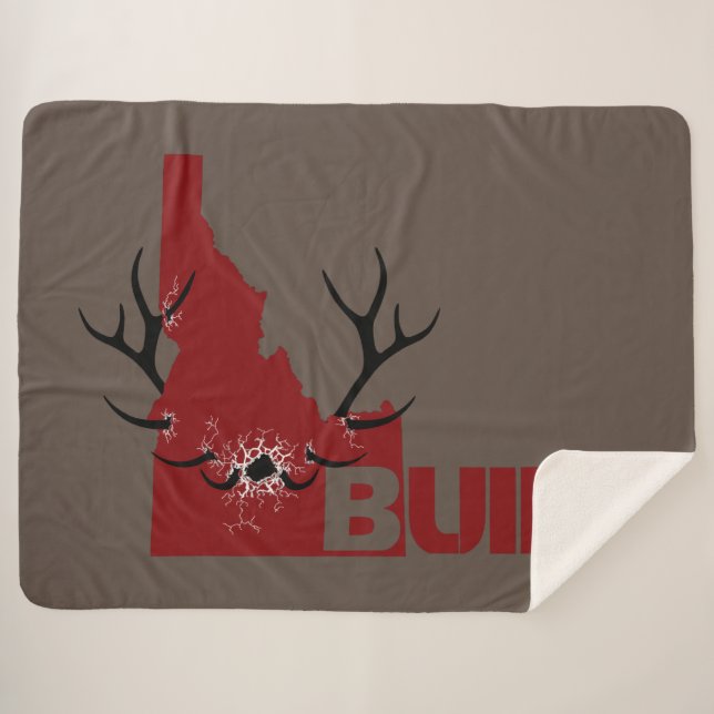 Cobertor Sherpa Carregando a Elk Sherpa Blanket (Frente (Horizontal))