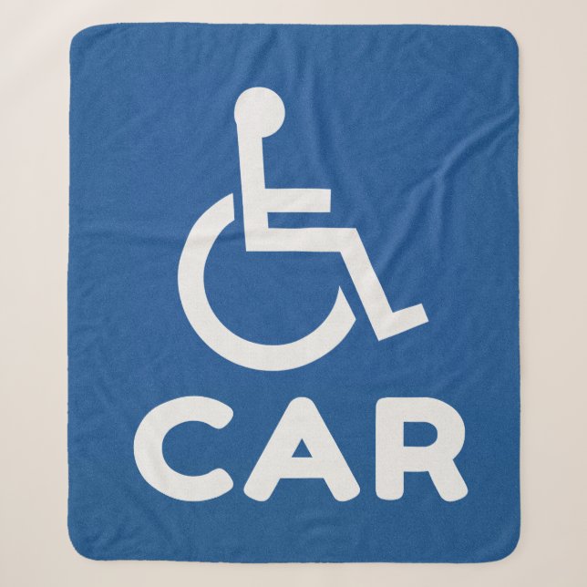 Cobertor Sherpa Carro deficiente (Frente)