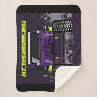 Cobertor Sherpa Carro roxo
