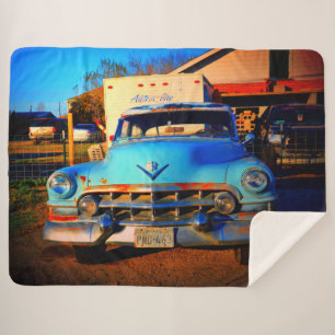 Cobertor Sherpa carro vintage