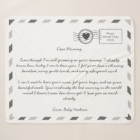Carta de Amor de Airmail para futura mãe