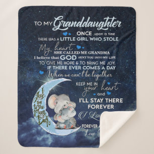 Cobertor Sherpa Carta Personalizada Para Minha Neta