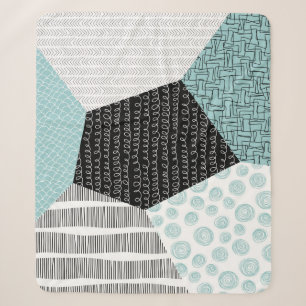 Cobertor Sherpa Cartão ou faixa de saudação modelo. Abstrato ba