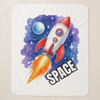 Cobertor Sherpa Cartaz de Aventura Espacial | Aventura Espera Entr