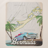 Cartaz de viagem vintage das Bermudas