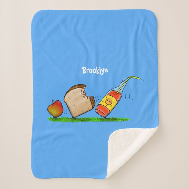 Cobertor Sherpa Cartografia de formigas engraçadas (Frente)