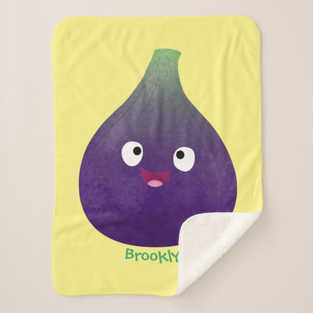 Cobertor Sherpa Cartografia de fruta roxa e giro, bonita (Frente)