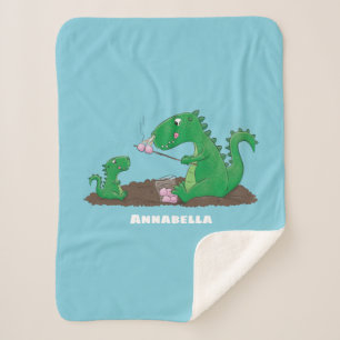 Cobertor Sherpa Cartoons de marshmallow de dragões-cúpulas