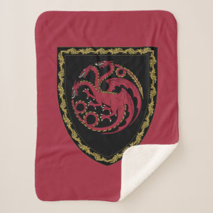 Cobertor Sherpa CASA DO DRAGÃO   House Targaryen Crest