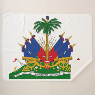 Cobertor Sherpa Casaco de armas do Haiti