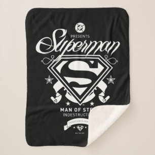 Cobertor Sherpa Casaco de Armas do Super-Homem