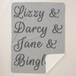 Cobertor Sherpa Casais de Orgulho e Preconceito I