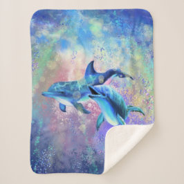 Cobertor Sherpa Casal Dolphin Sherpa Blanket