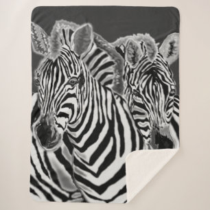 Cobertor Sherpa Casal Zebra Sherpa Blanket