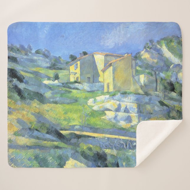 Cobertor Sherpa Casas na Provença Paul Cezanne (Frente (Horizontal))