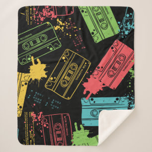 Cobertor Sherpa Cassetes Legal Grunge, Estilo 90s
