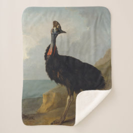 Cobertor Sherpa Cassowary (Ave Australiana) (Arte Animal Selvagem)