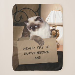 Cobertor Sherpa Cat in Box