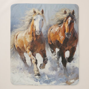 Cobertor Sherpa Cavalo