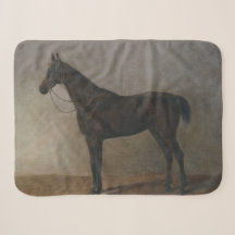 Cavalo Marrom escuro (Arte Animal Vintage)