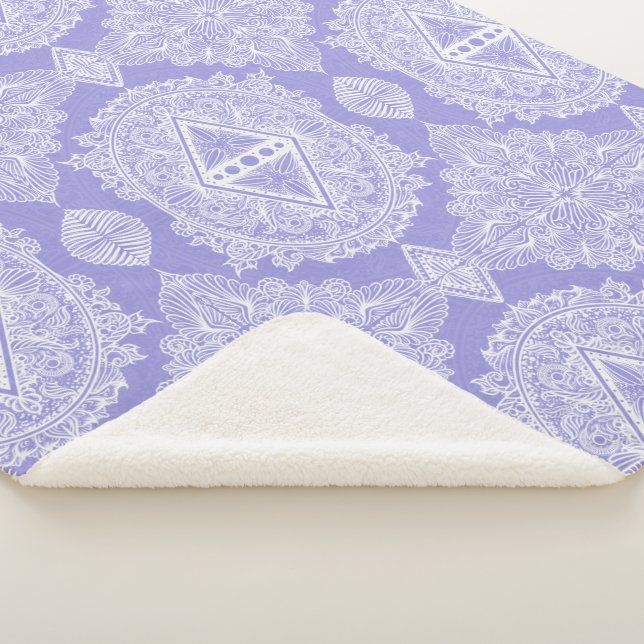 Cobertor Sherpa Celestial Diamond Mandala (3/4)