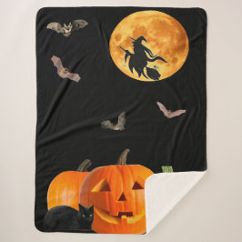 Cobertor Sherpa Cena de Halloween Sherpa Blanket