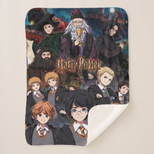 Cobertor Sherpa Cena do Conjunto Anime HARRY POTTER™