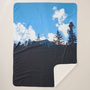 Cobertor Sherpa Cenário de Paisagem Alpina - Natureza Selvagem Rom