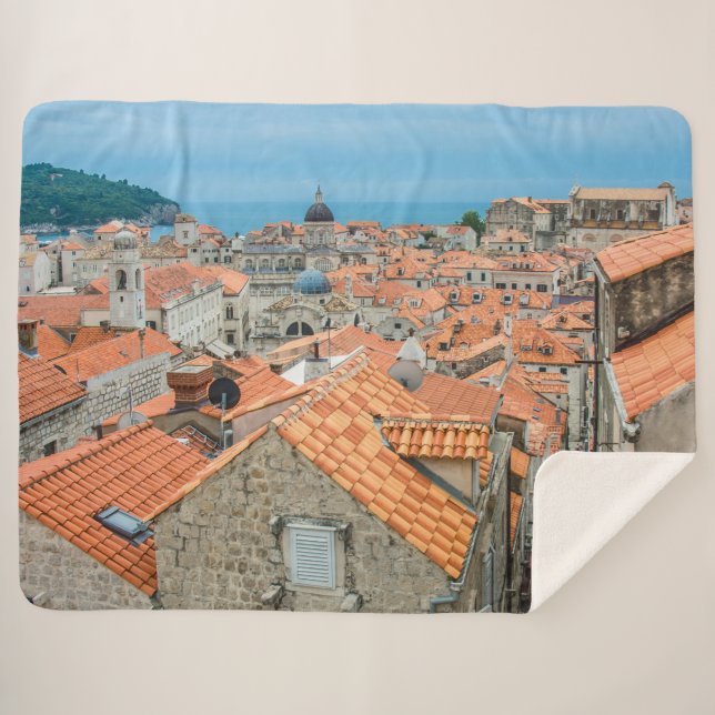 Cobertor Sherpa Centro da cidade de Dubrovnik (Frente (Horizontal))