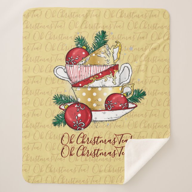 Cobertor Sherpa Chá de Natal! (Frente)