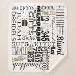 Cobertor Sherpa Chanukah Diversão Palavras Sherpa Blanket/Medium<br><div class="desc">Personalize "Chanukah Divertido com Palavras" Sherpa Fleece Blanket/Medium Personalize excluindo texto, Chanukah e Divertido com os Blumbergs" e acrescentando suas próprias palavras. Escolha seu estilo, tamanho e cor de fonte favoritos. Tamanho: Meio-Encosto para aquecer e confortar no nosso cobertor mais luxuoso ainda, os cobertores da Sherpa. Perfeito para aquelas noites...</div>