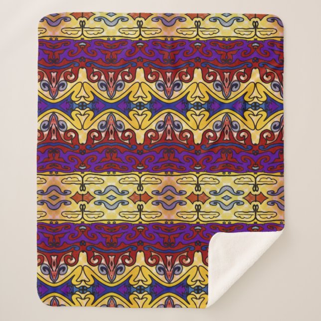 Cobertor Sherpa Chapéu de Jester (Frente)