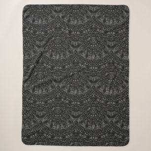 Cobertor Sherpa Charcarvão Mandala Sherpa Blanket