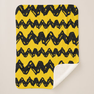 Cobertor Sherpa Charlie Brown Zig Zag Pattern