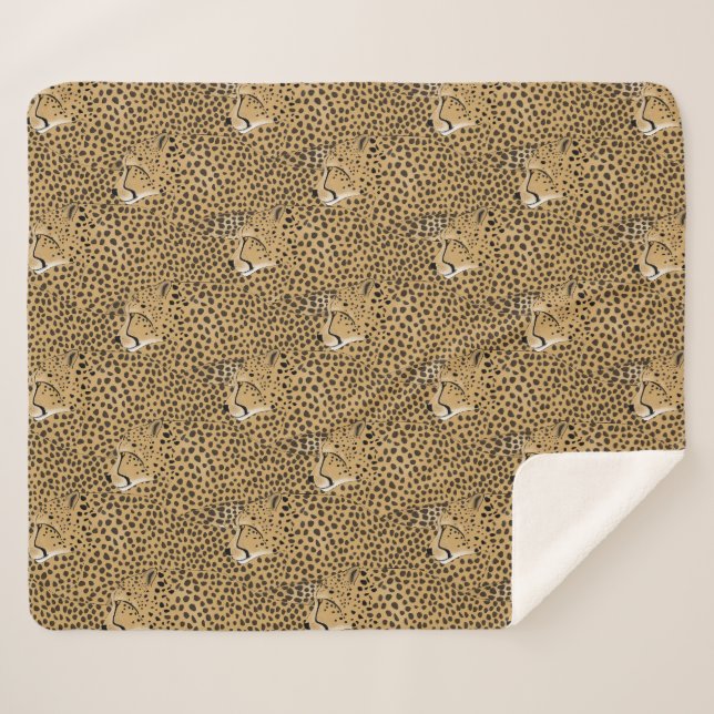 Cobertor Sherpa Cheetah (Frente (Horizontal))