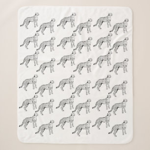 Cobertor Sherpa Cheetah Design Blanket
