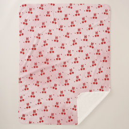 Cobertor Sherpa Cherry