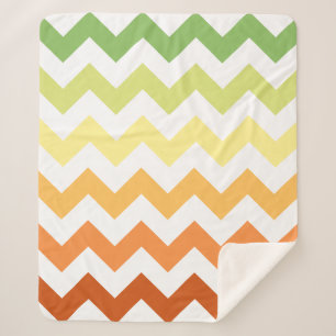 Cobertor Sherpa Chevron de outono Moderno