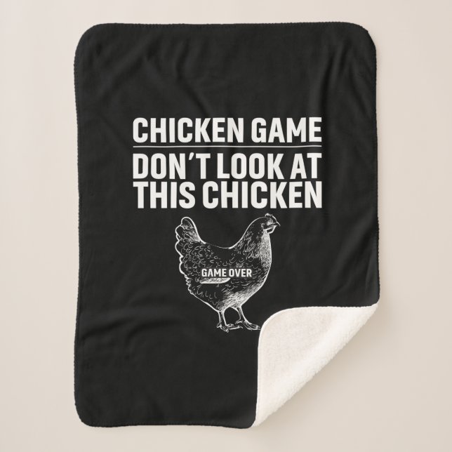 Cobertor Sherpa Chicken Art Chicken Game (Frente)