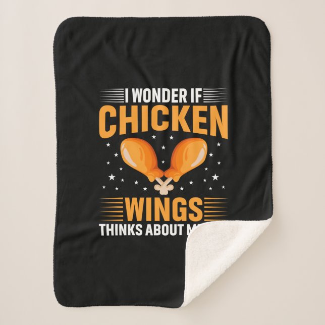 Cobertor Sherpa Chicken Lover | Chicken Wing (Frente)