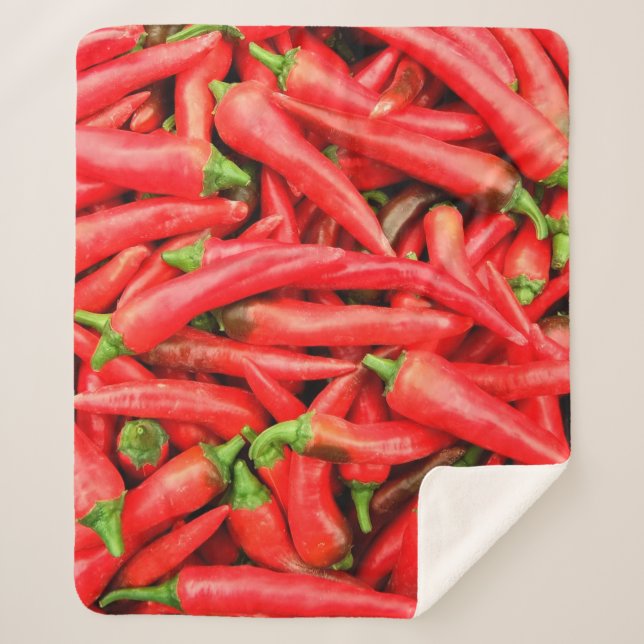 COBERTOR SHERPA CHILI PEPPERS 2 (Frente)