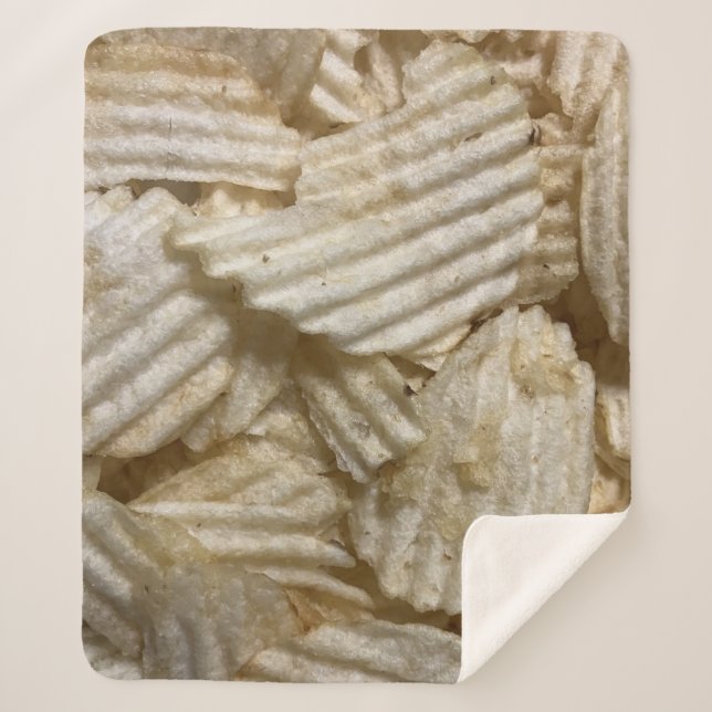 Cobertor Sherpa Chips de batata (Frente)