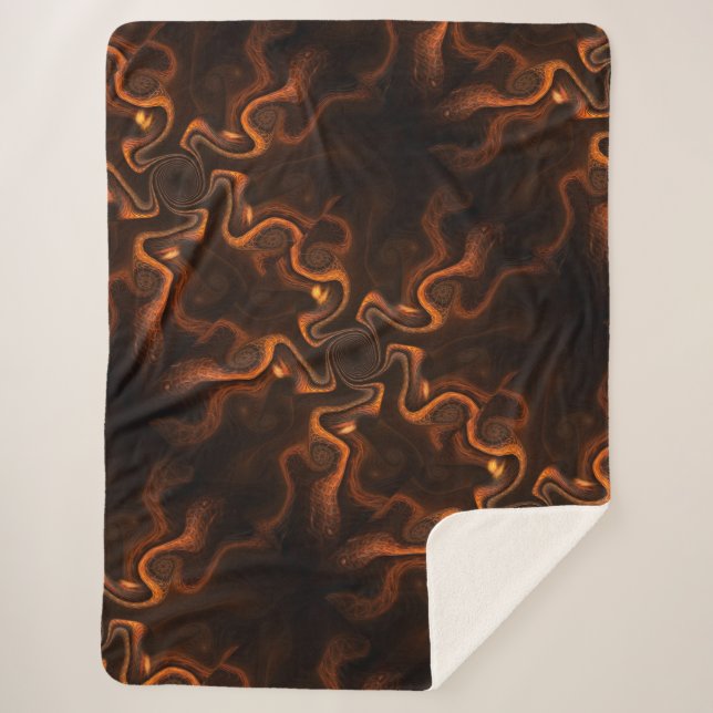 Cobertor Sherpa Chocolate mexicano (Frente)