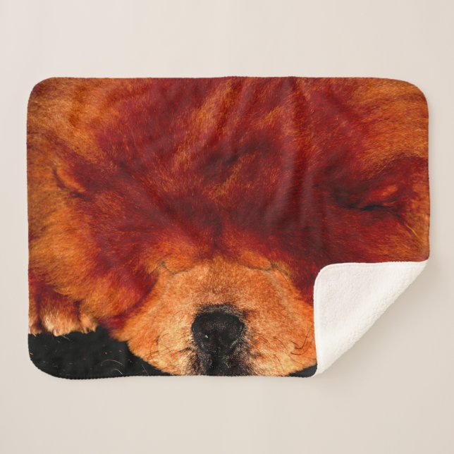 Cobertor Sherpa Chow Chow Sbcna (Frente (Horizontal))