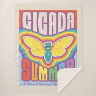 Cobertor Sherpa Cicada Summer Love