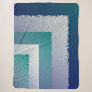 Cobertor Sherpa cinza azul-lacrimogêneo ex pastel