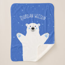 Cinza Azul Real Urso Polar Bebê