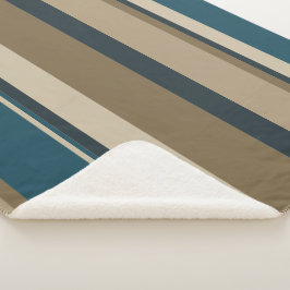 Cobertor Sherpa Círculos Teais e Toucáveis