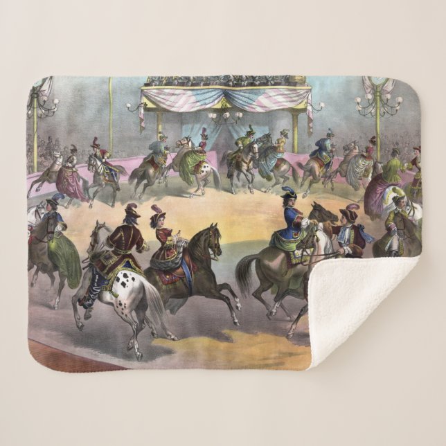 Cobertor Sherpa Circus Grand Finale, 1872. (Frente (Horizontal))