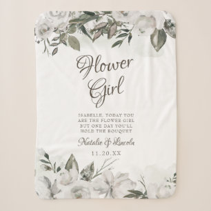 Cobertor Sherpa Citação Floral Vintage Cherish para a Menina das F
